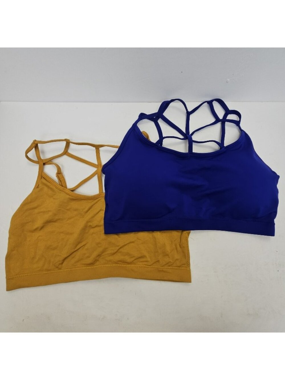 Zenana Outfitters Lot Of 2 Sports Bra Bralette Size 1X/2X Criss Cross Front Gym